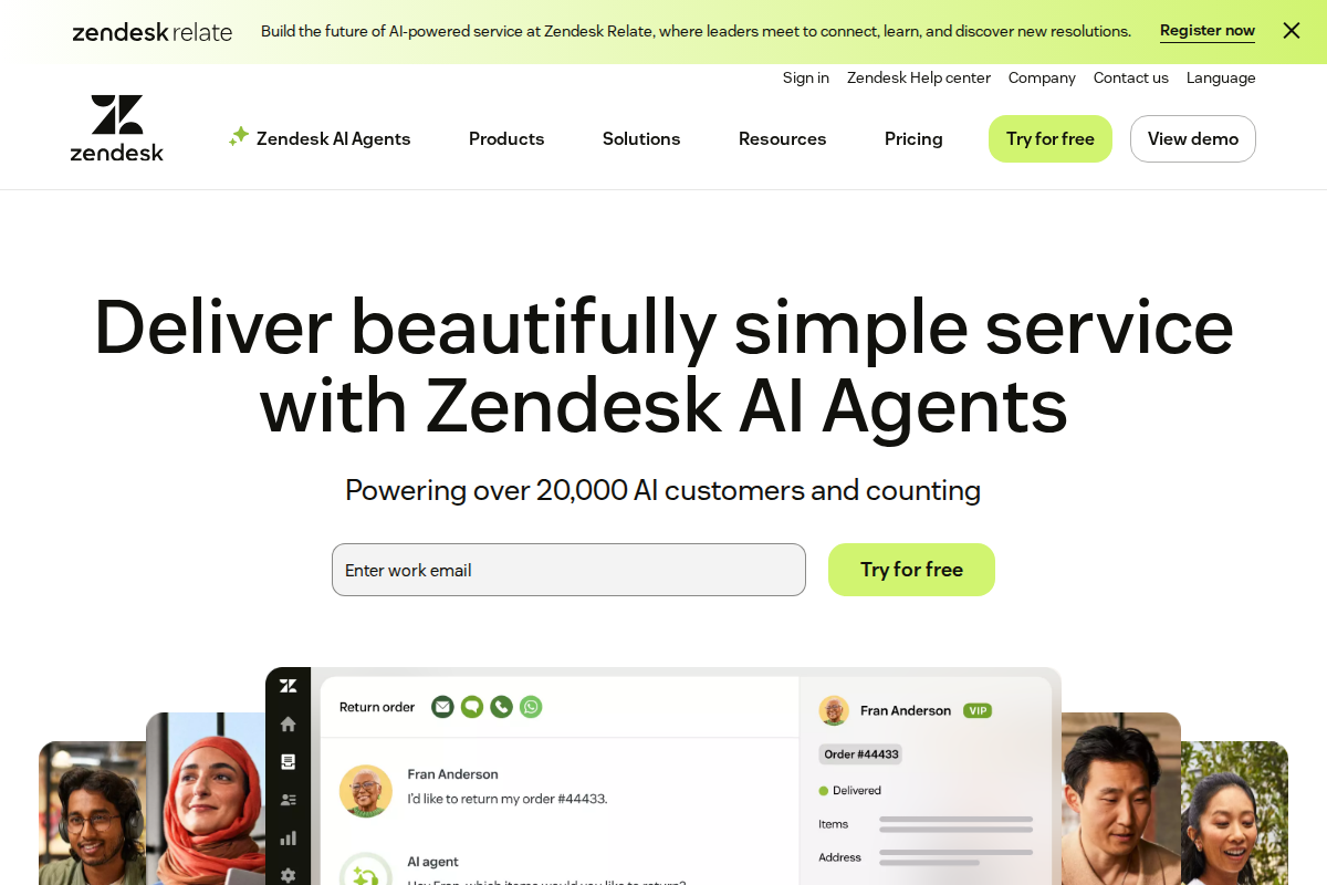 zendesk interface screenshot